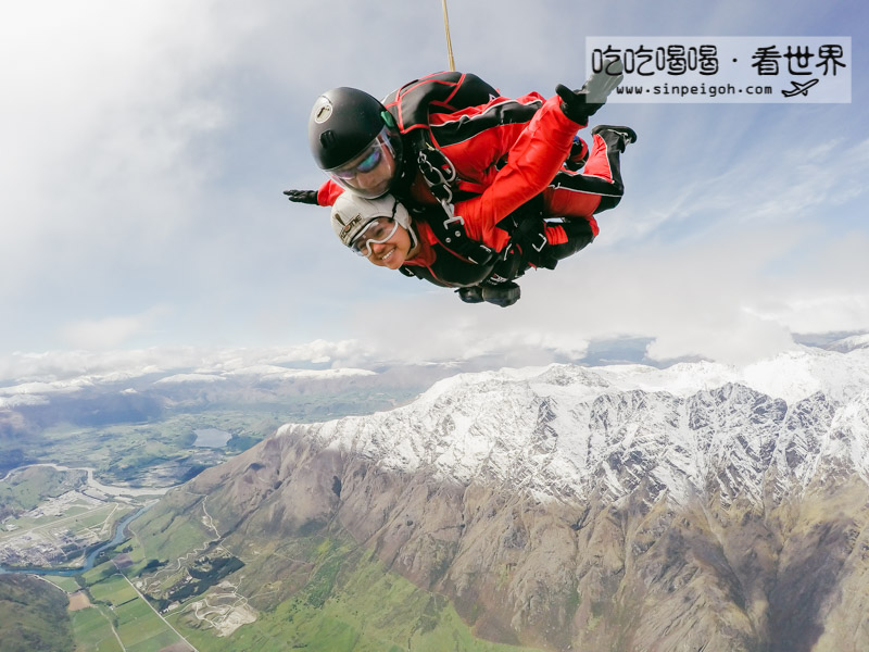 紐西蘭跳傘skydive freefall